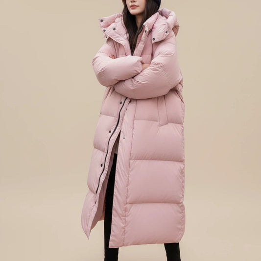 Vinterjakke dame lang med varmefunktion | Udendørs brug vinter